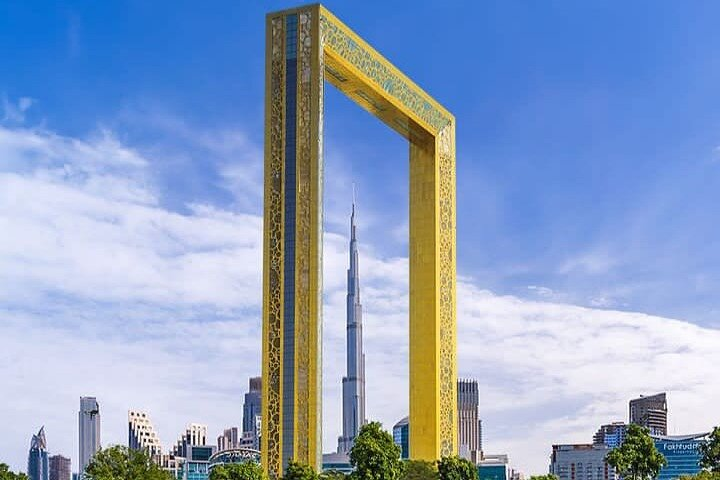 Experience stunning views of old and new Dubai from the Dubai Frame where the skyline becomes a canvas for unforgettable memories and picture-perfect moments.